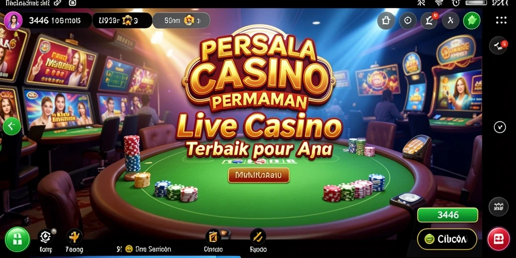 Gameplay Live Casino yang imersif dan interaktif dengan dealer nyata.