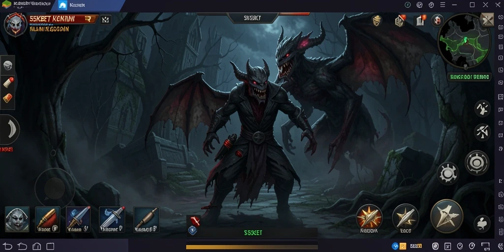 Screenshot menampilkan atmosfer mencekam dalam gameplay 55KBET.