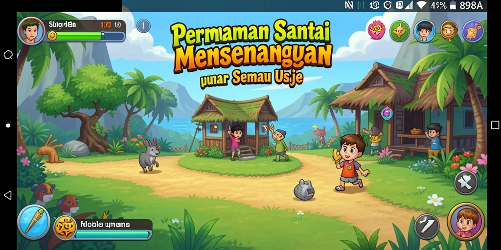 Tampilan gameplay seru dan menyenangkan di 898A.