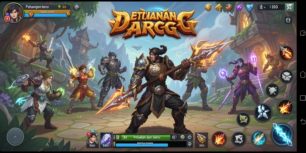 Screenshot utama 8ID menampilkan aksi pertarungan yang mendebarkan.