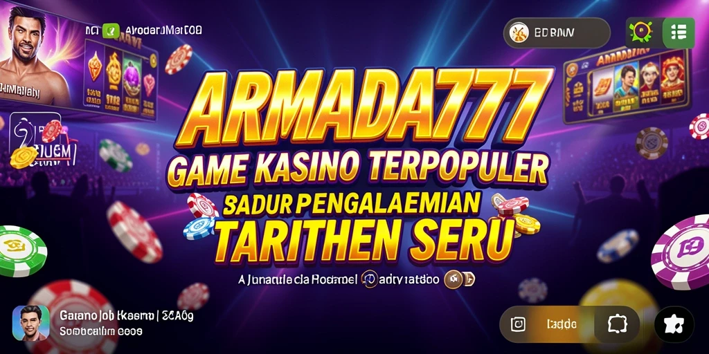 Tampilan gameplay menarik dari ARMADA777 dengan fitur Kasino.