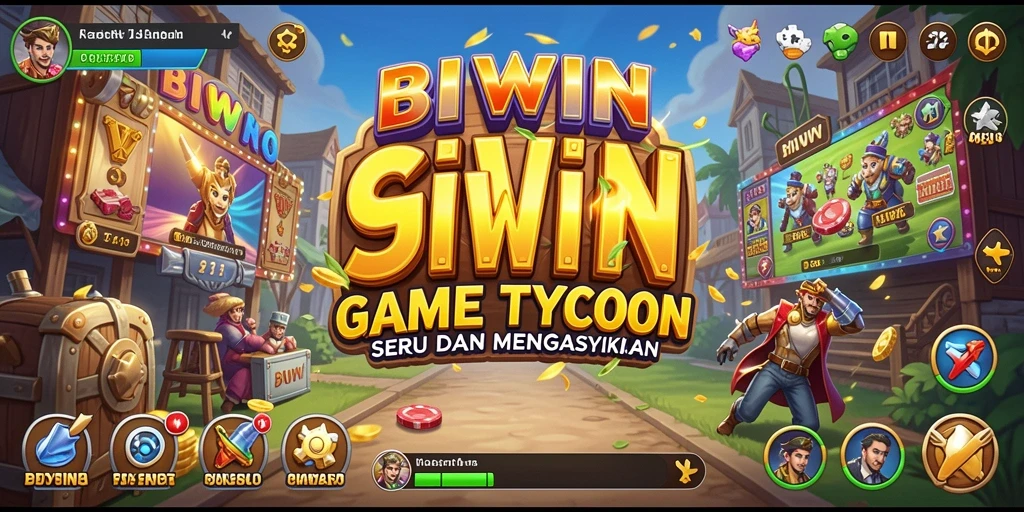 Tampilan gameplay <strong>BIWIN</strong> yang menegangkan dengan strategi bisnis.
