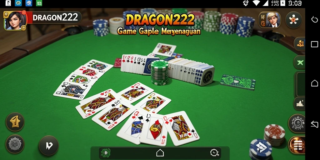 Screenshot gameplay DRAGON222 menampilkan momen seru bermain Gaple.