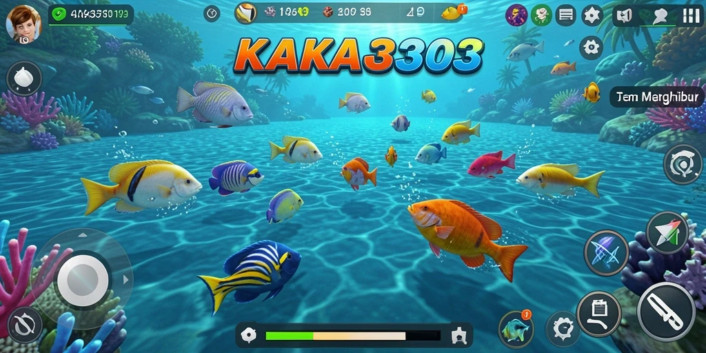 Screenshot menampilkan aksi seru menembak ikan di KAKA303.