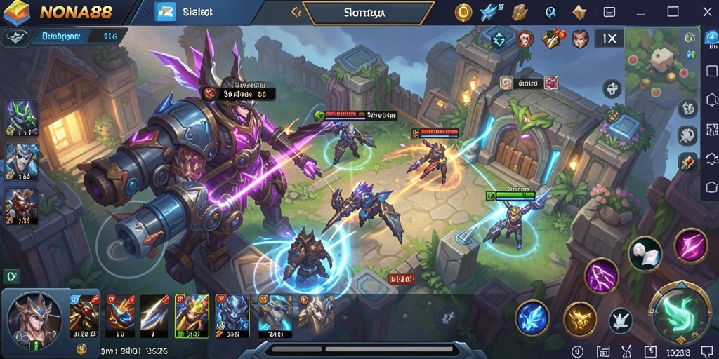 Tampilan gameplay NONA88 yang menegangkan dan penuh strategi.