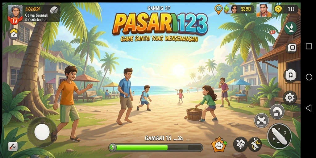 Tampilan gameplay PASAR123 yang seru dan menarik.
