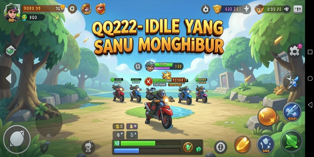 Tampilan gameplay QQ222 yang menarik dan interaktif dalam mode Idle.