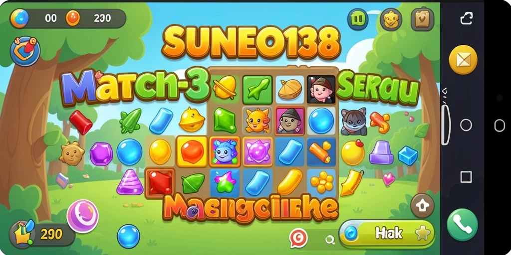 Screenshot gameplay SUNEO138 menampilkan pengalaman seru dalam mencocokkan elemen.