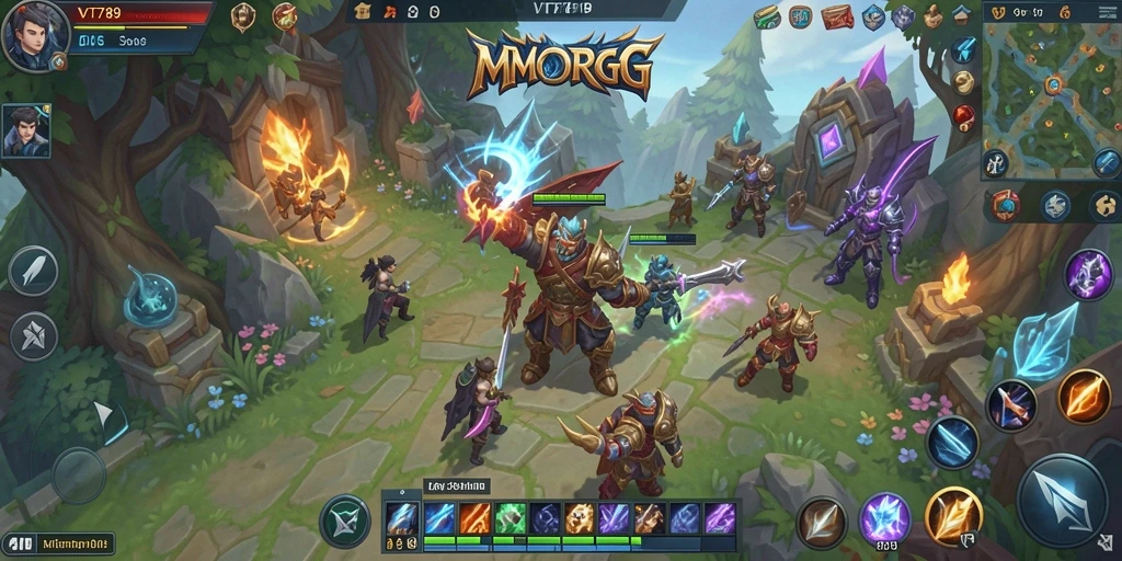 Tangkapan layar VT789 menampilkan aksi seru dalam gameplay MMORPG.