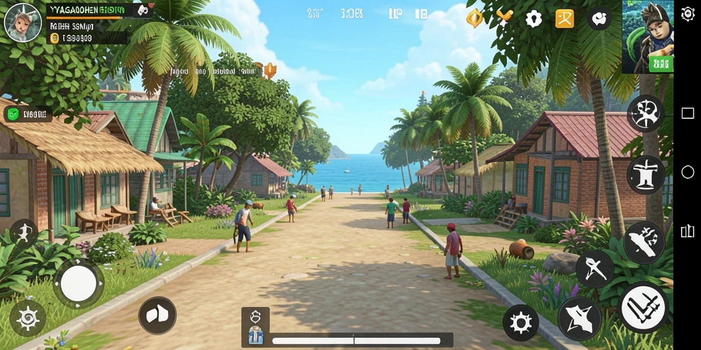 Tampilan gameplay YAGAOHEN yang penuh aksi dan interaksi.